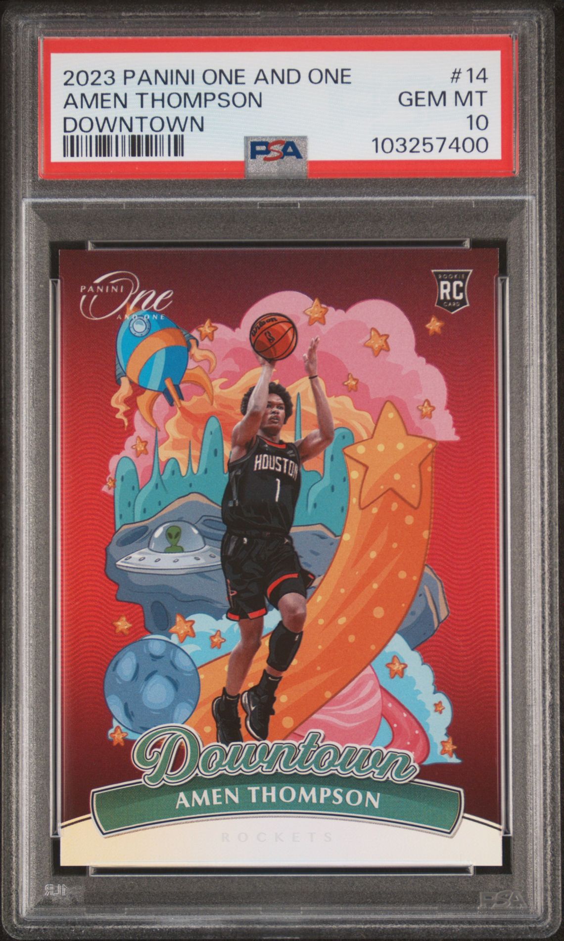 2023 Panini PANINI ONE AND ONE DOWNTOWN #14 Amen Thompson front