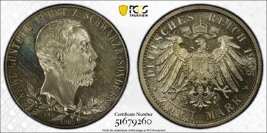 1905 2 Mk J-169a Thin Rim PR64CAM