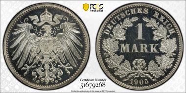 1905-G Mark J-17 PR66DCAM