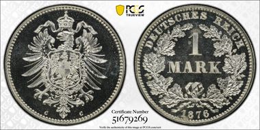 1876-C Mark J-9 PR66DCAM