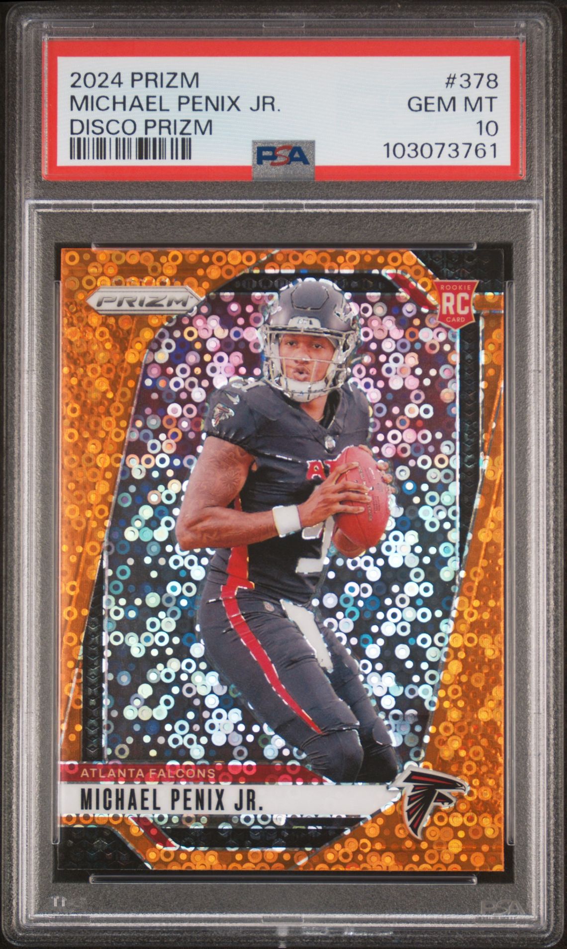 2024 Panini PANINI PRIZM DISCO PRIZM #378 Michael Penix Jr. front