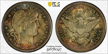 1914-D 25C DDO FS-101 MS65