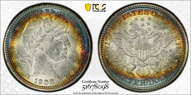 1908-D 25C MPD, FS-301 MS62+