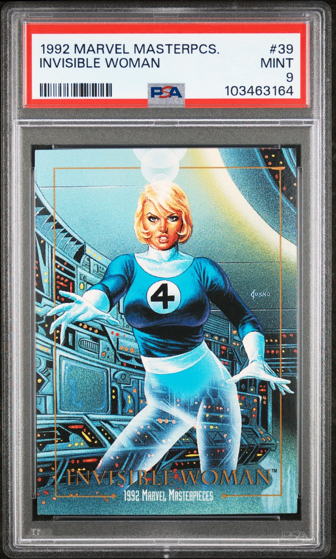 1992 Fleer MARVEL MASTERPIECES #39 Invisible Woman front