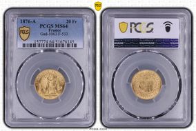 1876-A 20 Fr Gad-1063 F-533 MS64