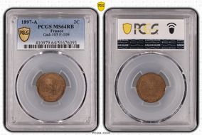 1897-A 2C Gad-105 F-109 MS64RB