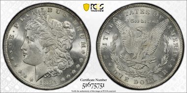 1891 $1 MS64