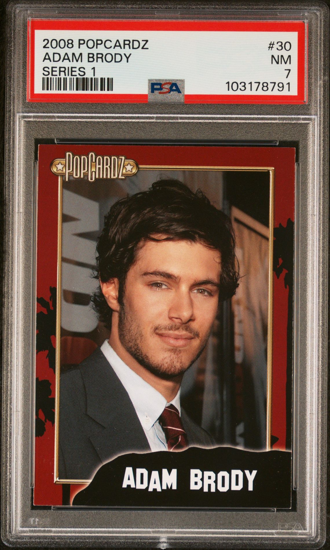 2008 POPCARDZ SERIES 1 #30 Adam Brody front