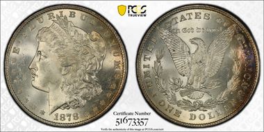 1878 8TF $1 VAM 14.1, Alligator Eye MS64