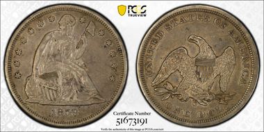 1859-O $1 AU53