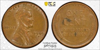 1949-D/D 1C RPM FS-501 AU50BN