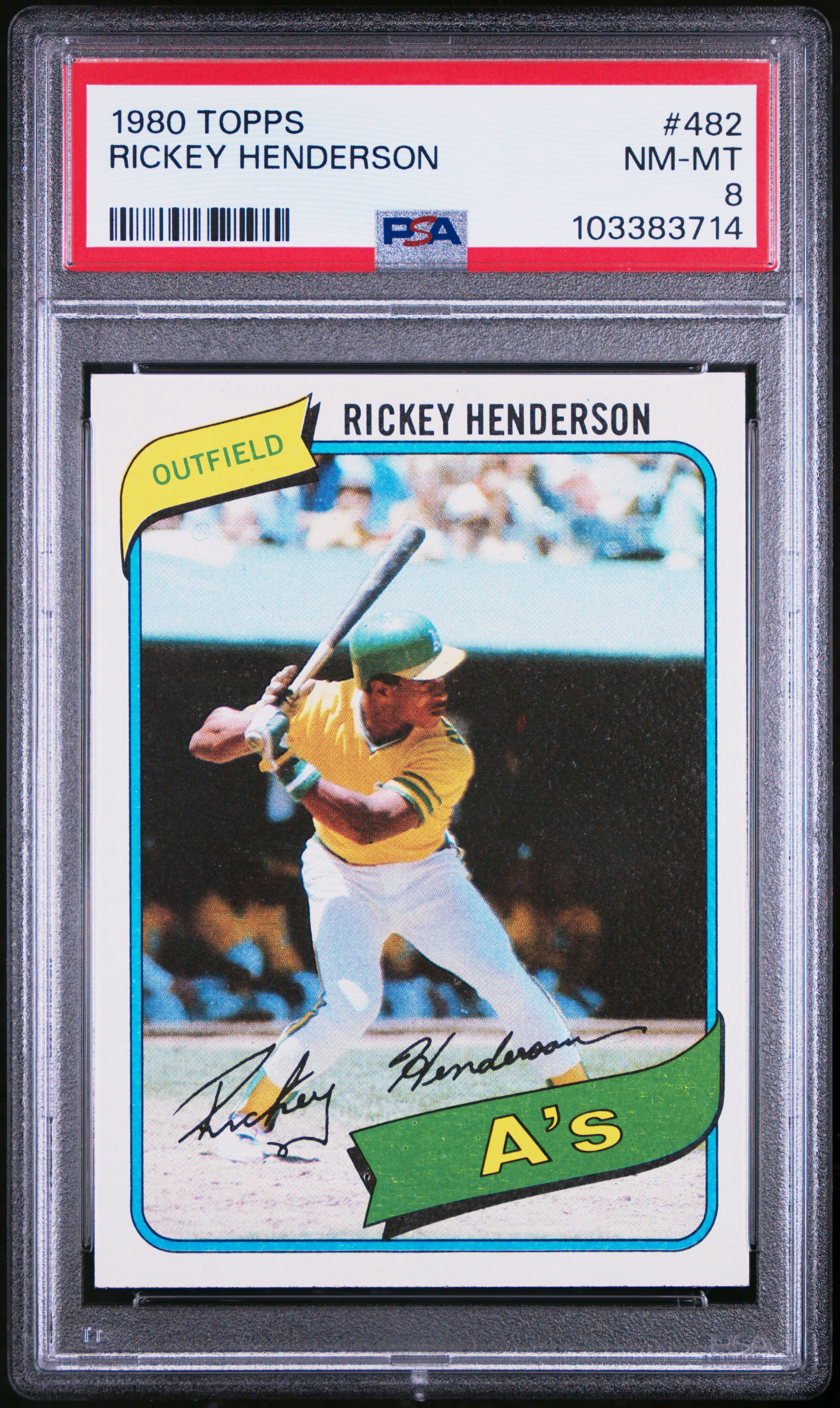 1980 Topps Rickey Henderson #482 Nm-Mt 8 front