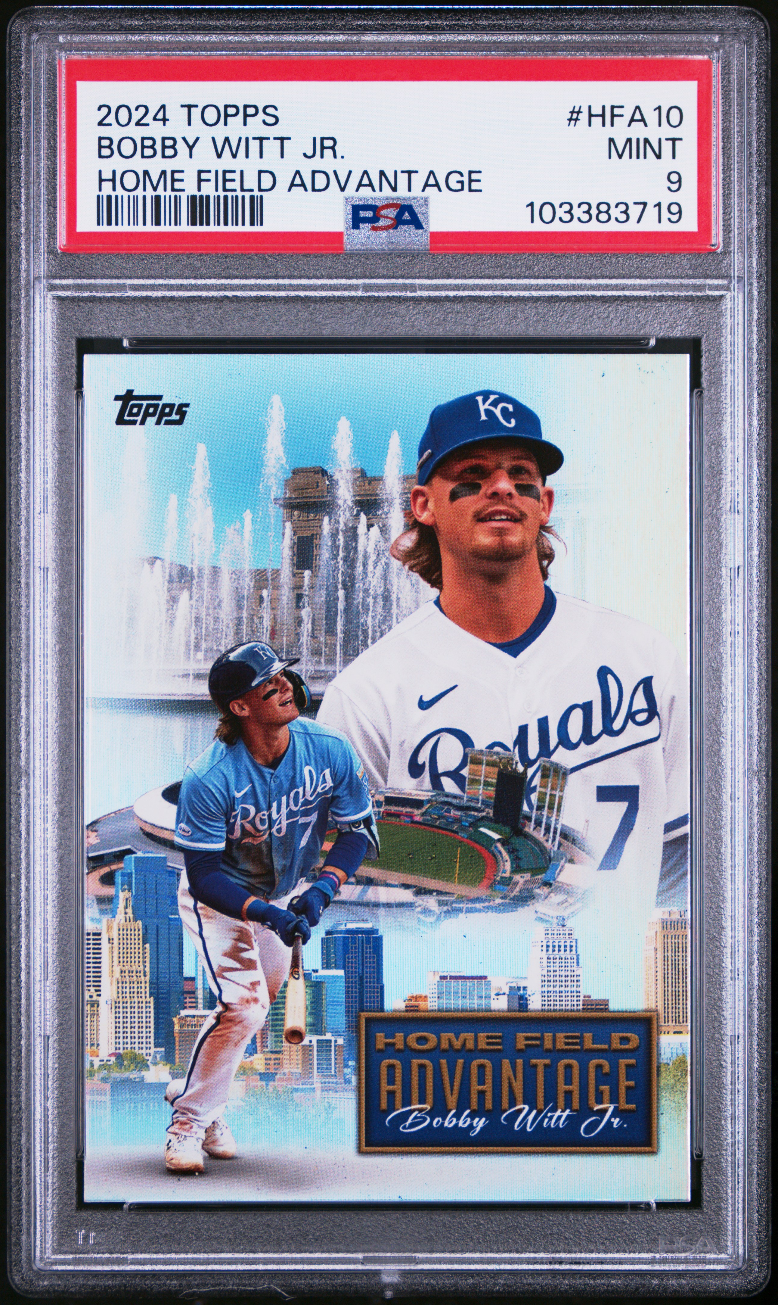 2024 Topps Home Field Advantage Bobby Witt Jr. #Hfa10 Mint 9 front