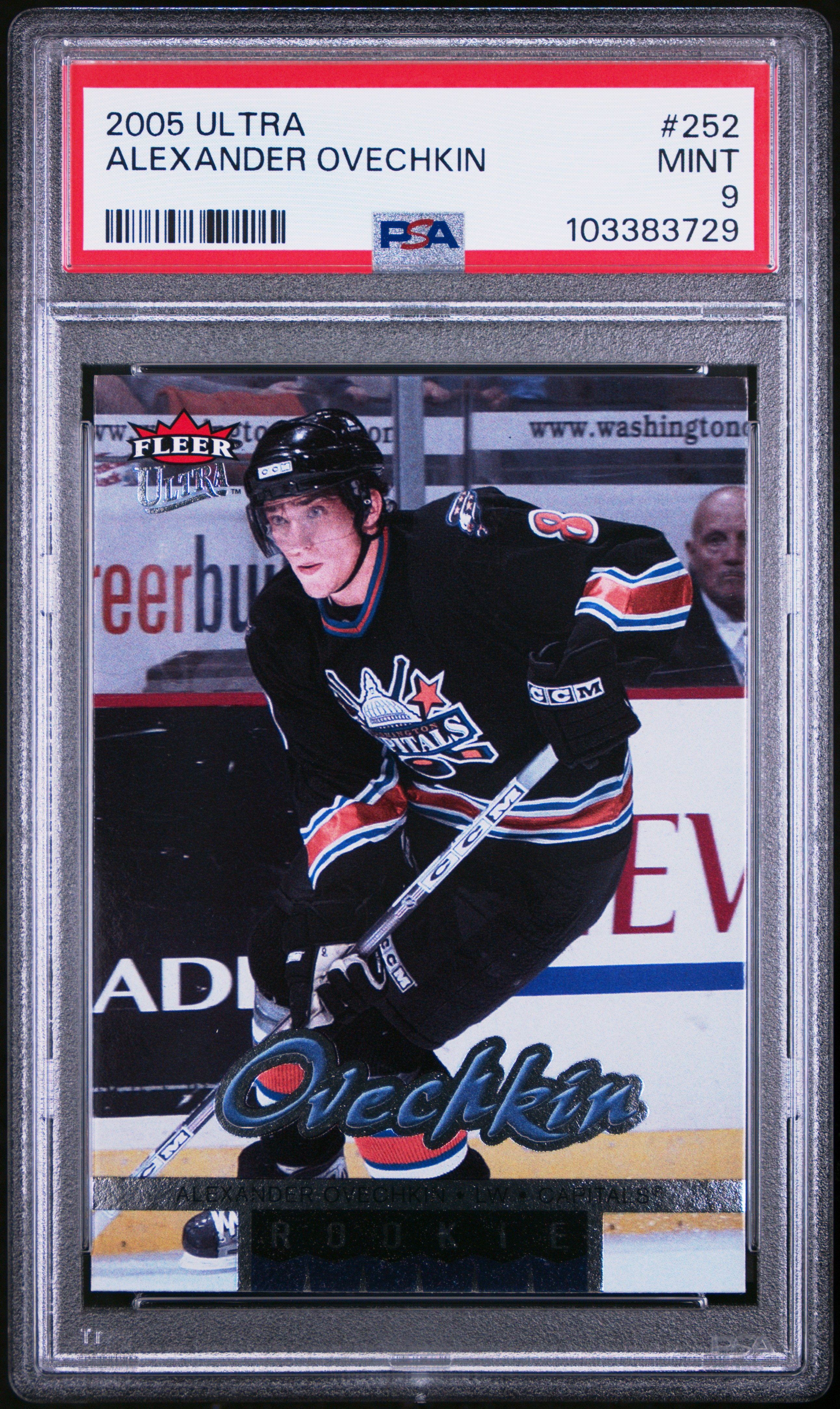 2005 Ultra Alexander Ovechkin #252 Mint 9 front