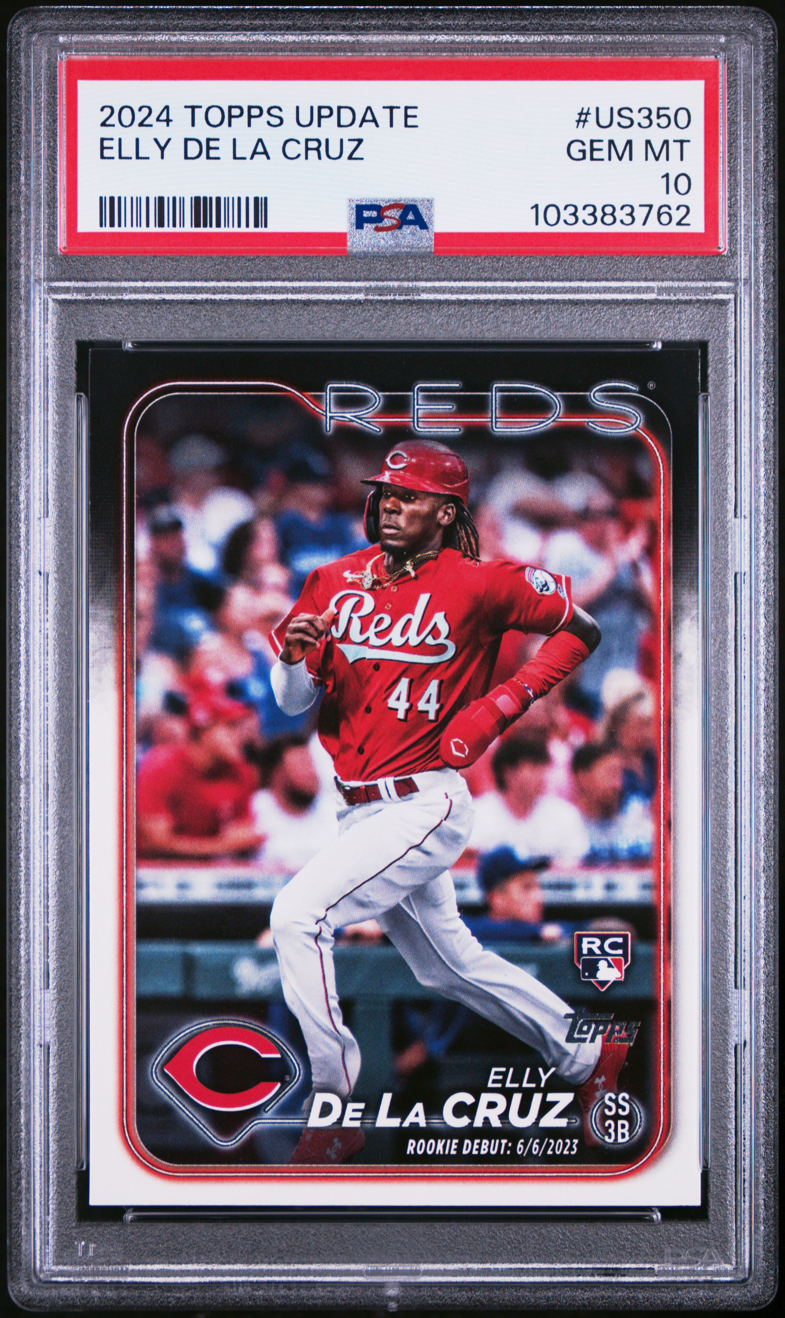 2024 Topps Update Elly De La Cruz #Us350 Gem Mt 10 front