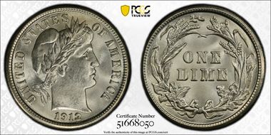 1912 10C MS64+
