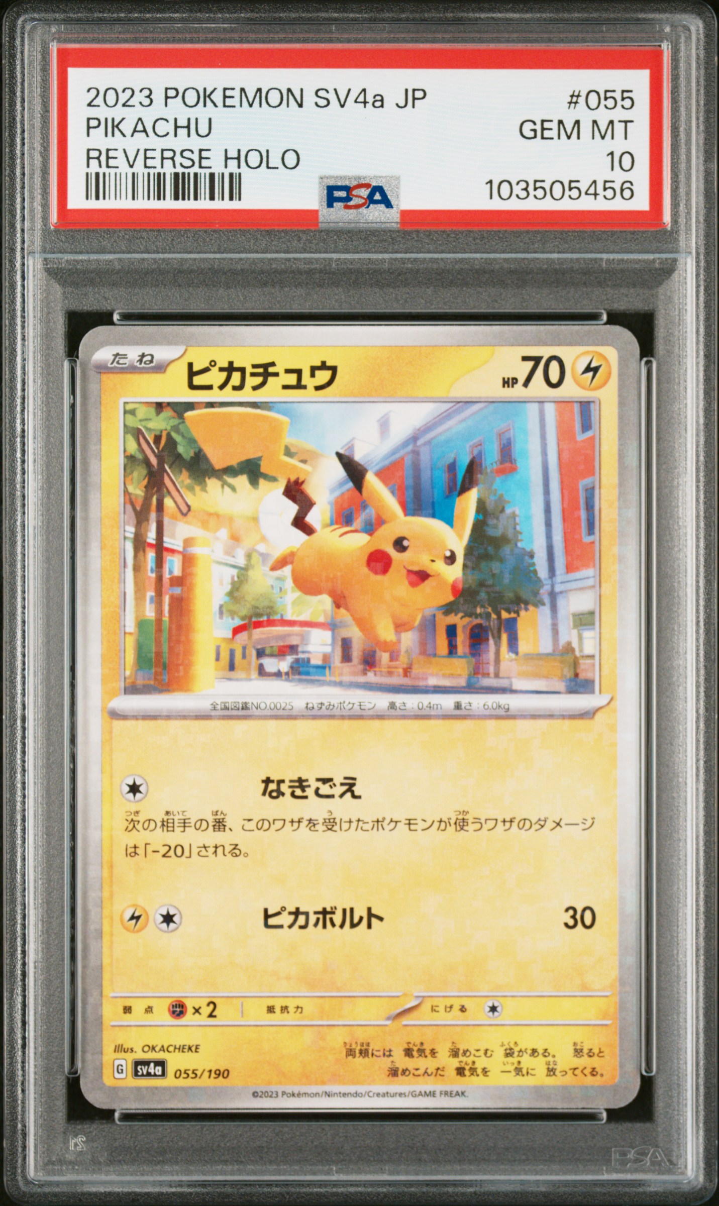 PSA 証明番号の確認方法: - PSA Japan 103505456