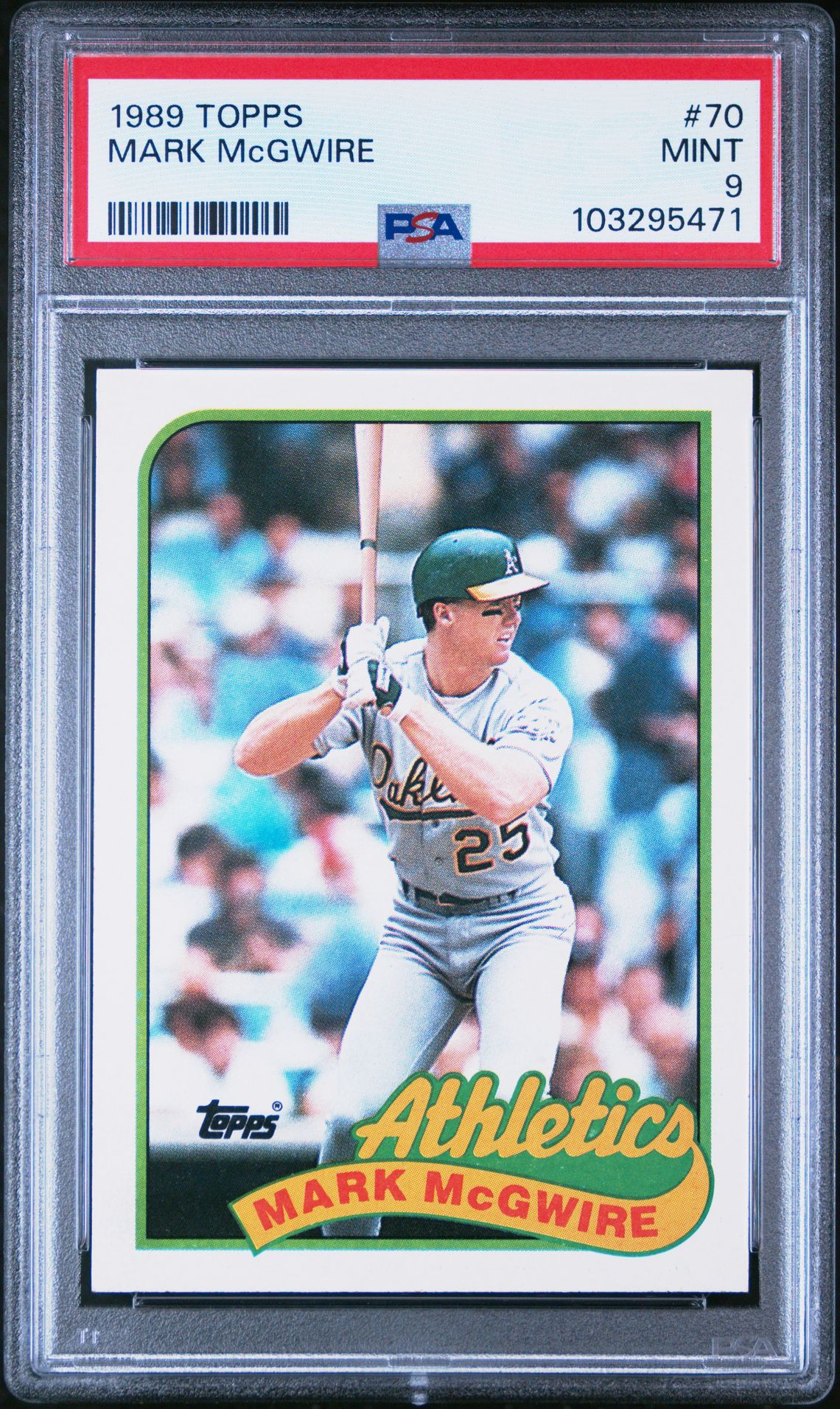 1989 Topps TOPPS #70 Mark Mcgwire front