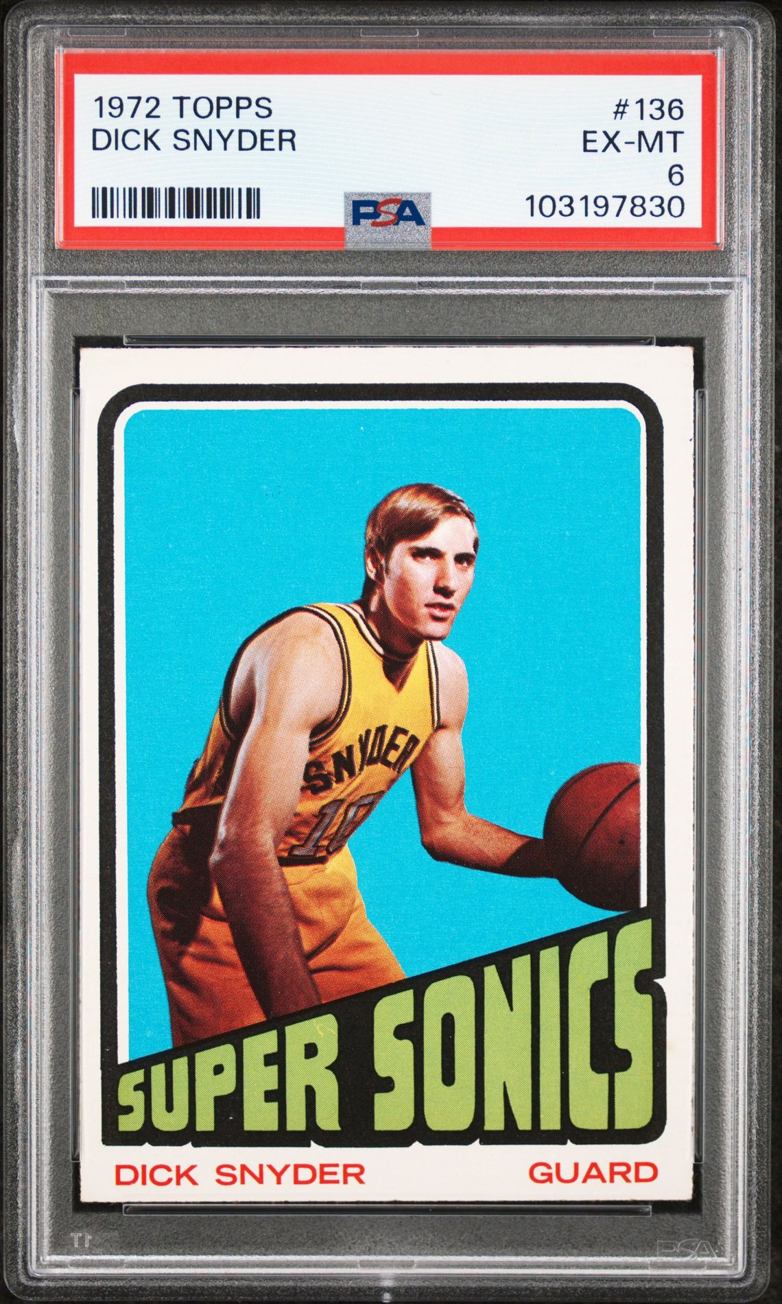 1972 Topps TOPPS #136 Dick Snyder front