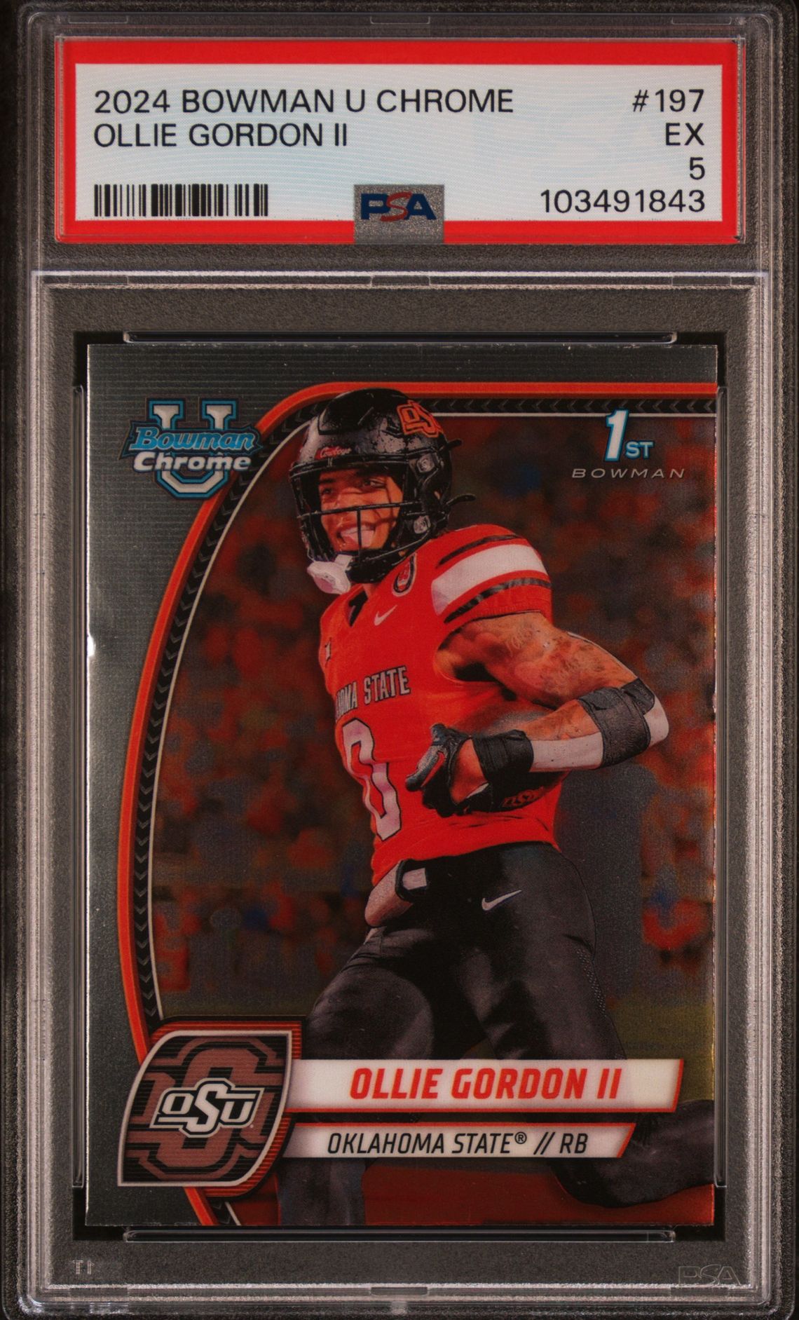 2024 Bowman BOWMAN UNIVERSITY CHROME #197 Ollie Gordon Ii front