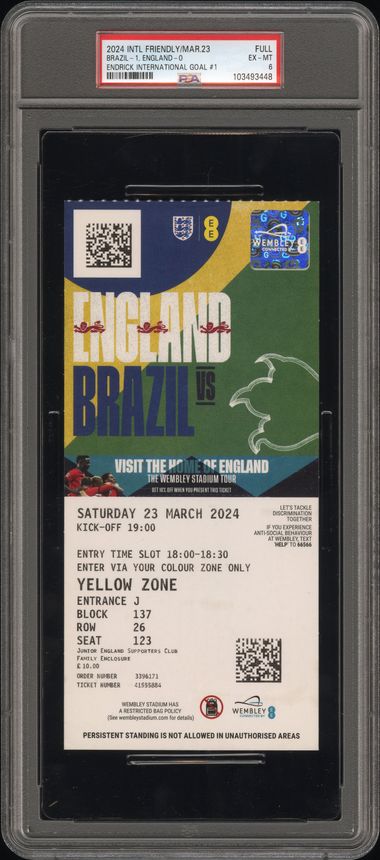 ENDRICK INTERNATIONAL GOAL #1 (front)