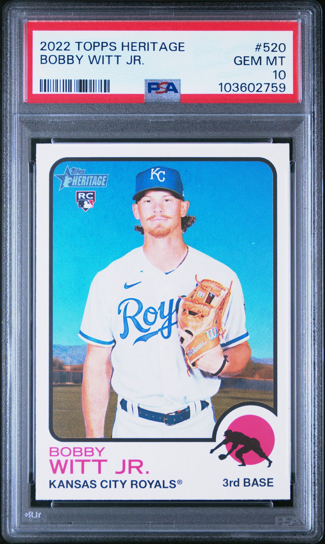2022 Topps TOPPS HERITAGE #520 Bobby Witt Jr. front