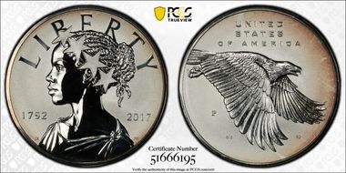 2017-P Medal American Liberty Reverse PR 225th Anniversary U.S. Mint Set First Strike PR69