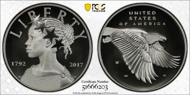 2017-W Medal American Liberty Enhanced Unc 225th Anniversary U.S. Mint Set First Strike SP69