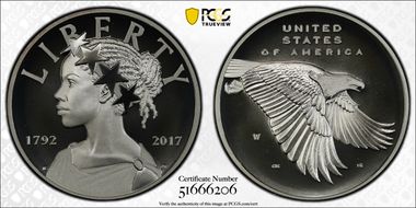 2017-W Medal American Liberty Enhanced Unc 225th Anniversary U.S. Mint Set First Strike SP70