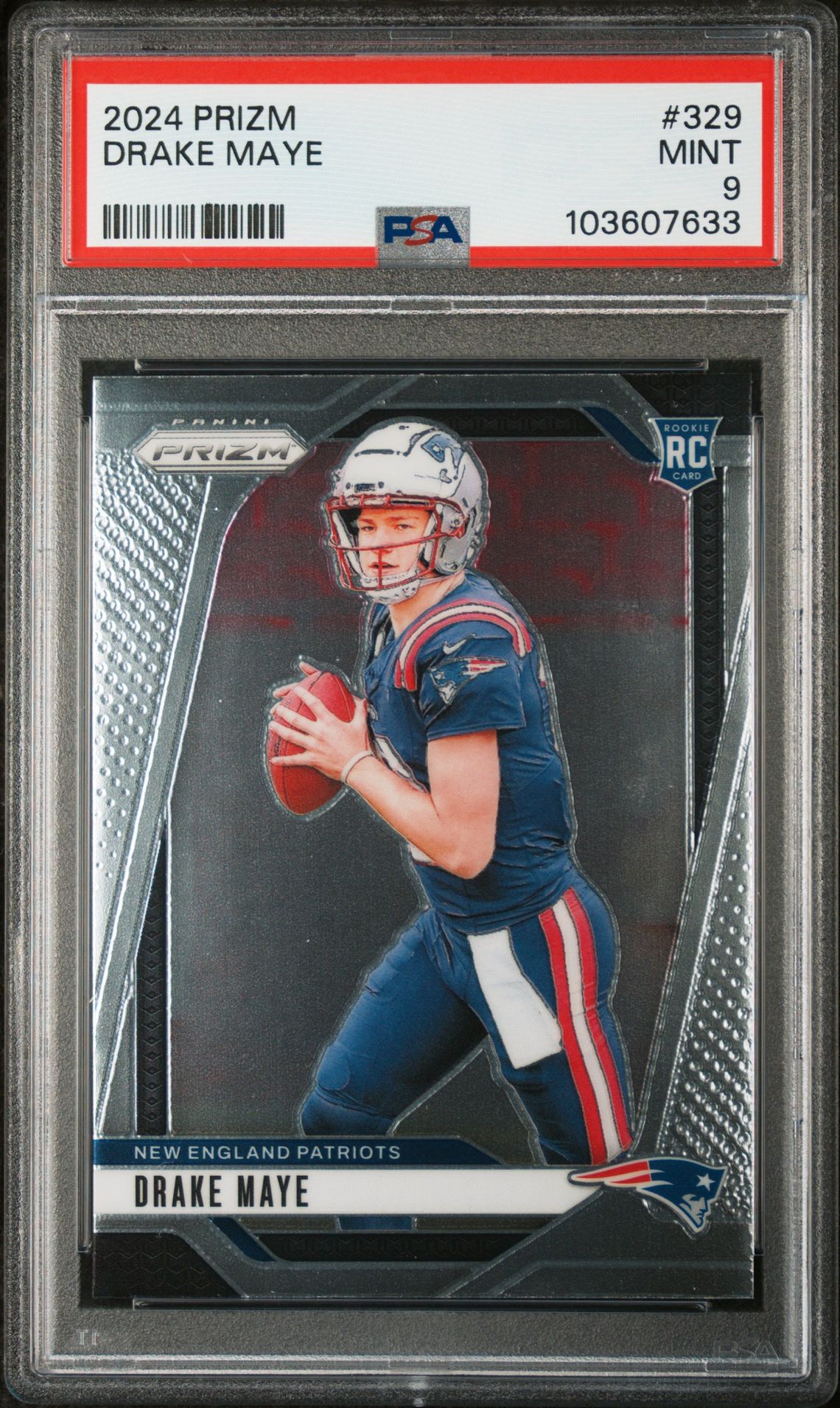 2024 Panini Prizm Drake Maye #329 Mint 9 front