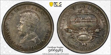 1927(m) Florin Canberra  KM-31 AU50