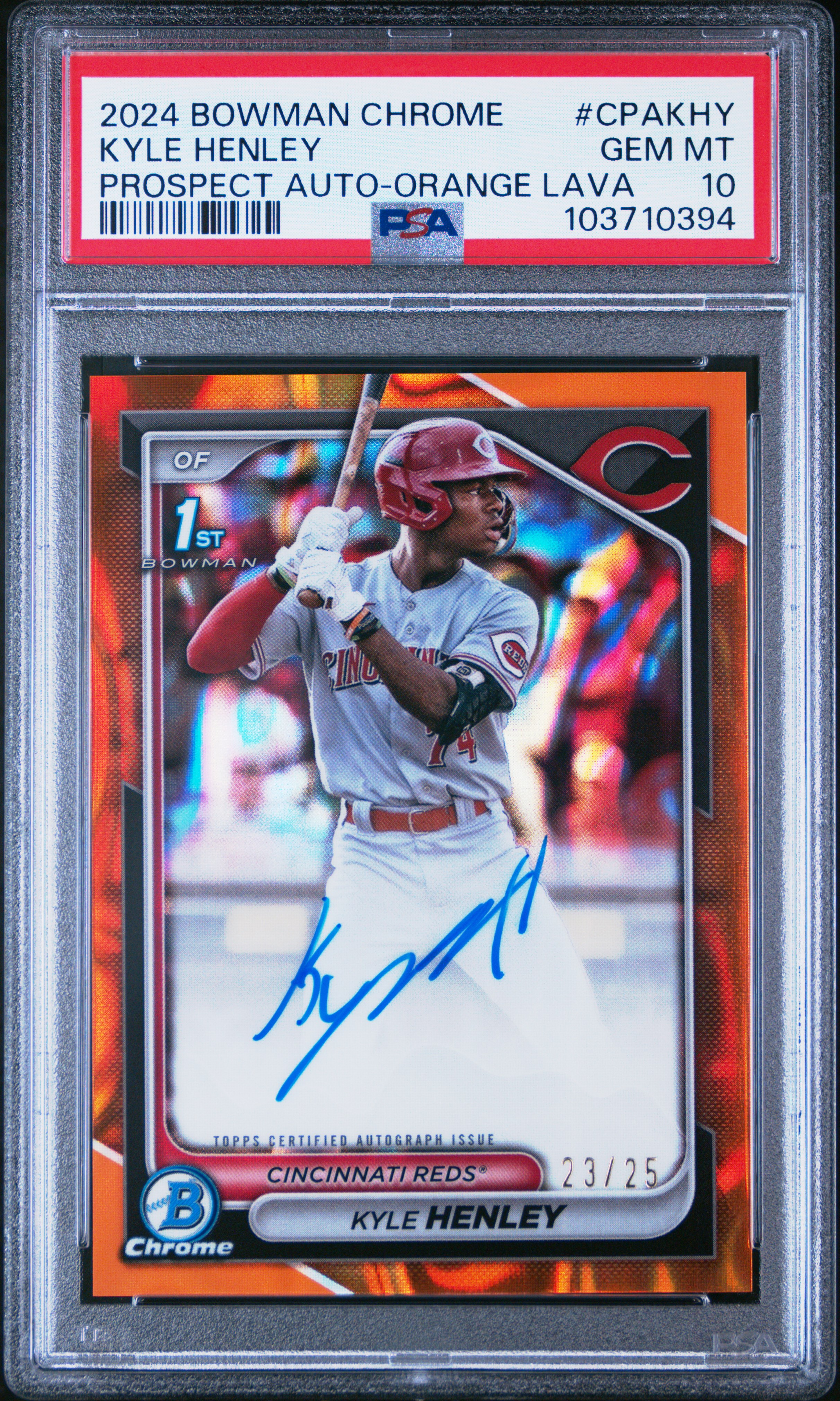 Kyle Henley 2024 Bowman Chrome Prospect Autographs