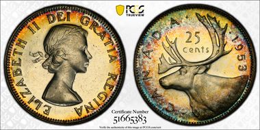 1953 25C No Strap MS64