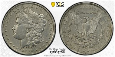 1891-CC $1 VAM 3, Spitting Eagle N1