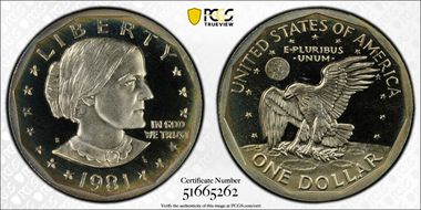 1981-S SBA$1 Type 1 PR69DCAM