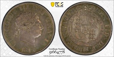 1819 1/2 Cr S-3789 AU50