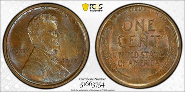 1917-S 1C MS62BN