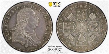 1787 6D S-3748 Plain edge PR63