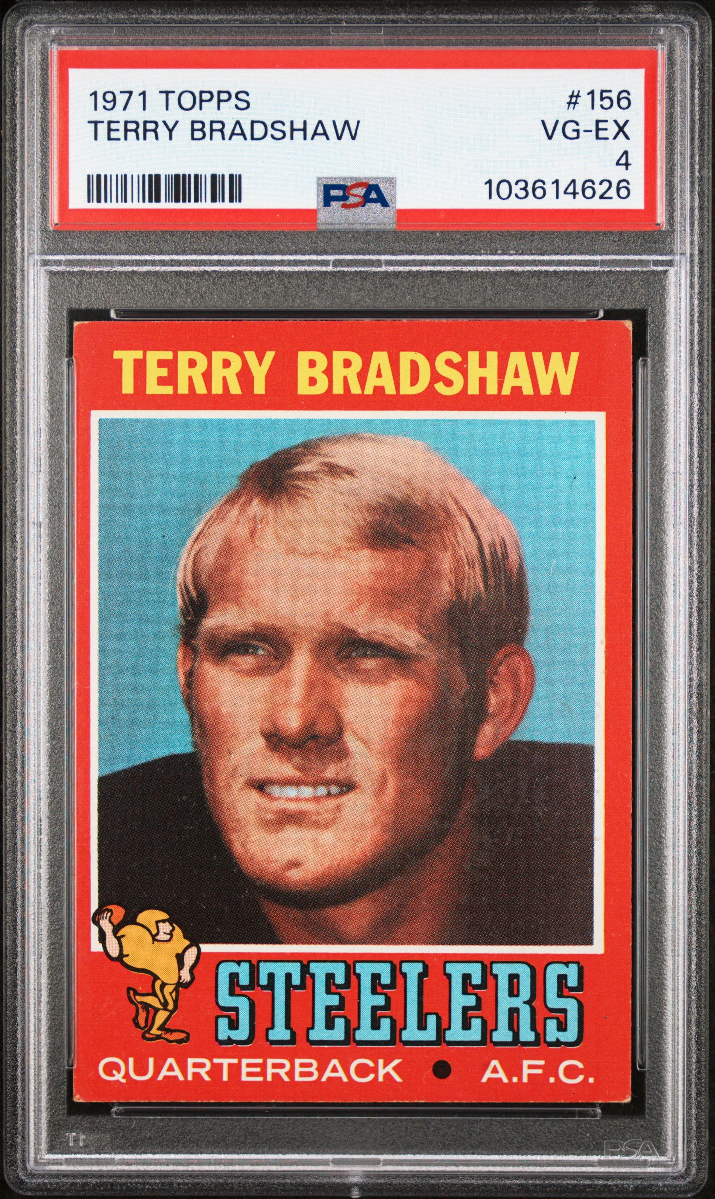 1971 Topps Terry Bradshaw #156 Vg-Ex 4 front