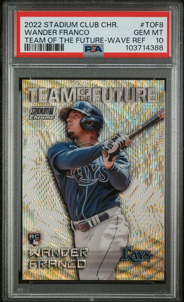 2022 Topps TOPPS STADIUM CLUB CHROME TEAM OF THE FUTURE WAVE REF #TOF8 Wander Franco front