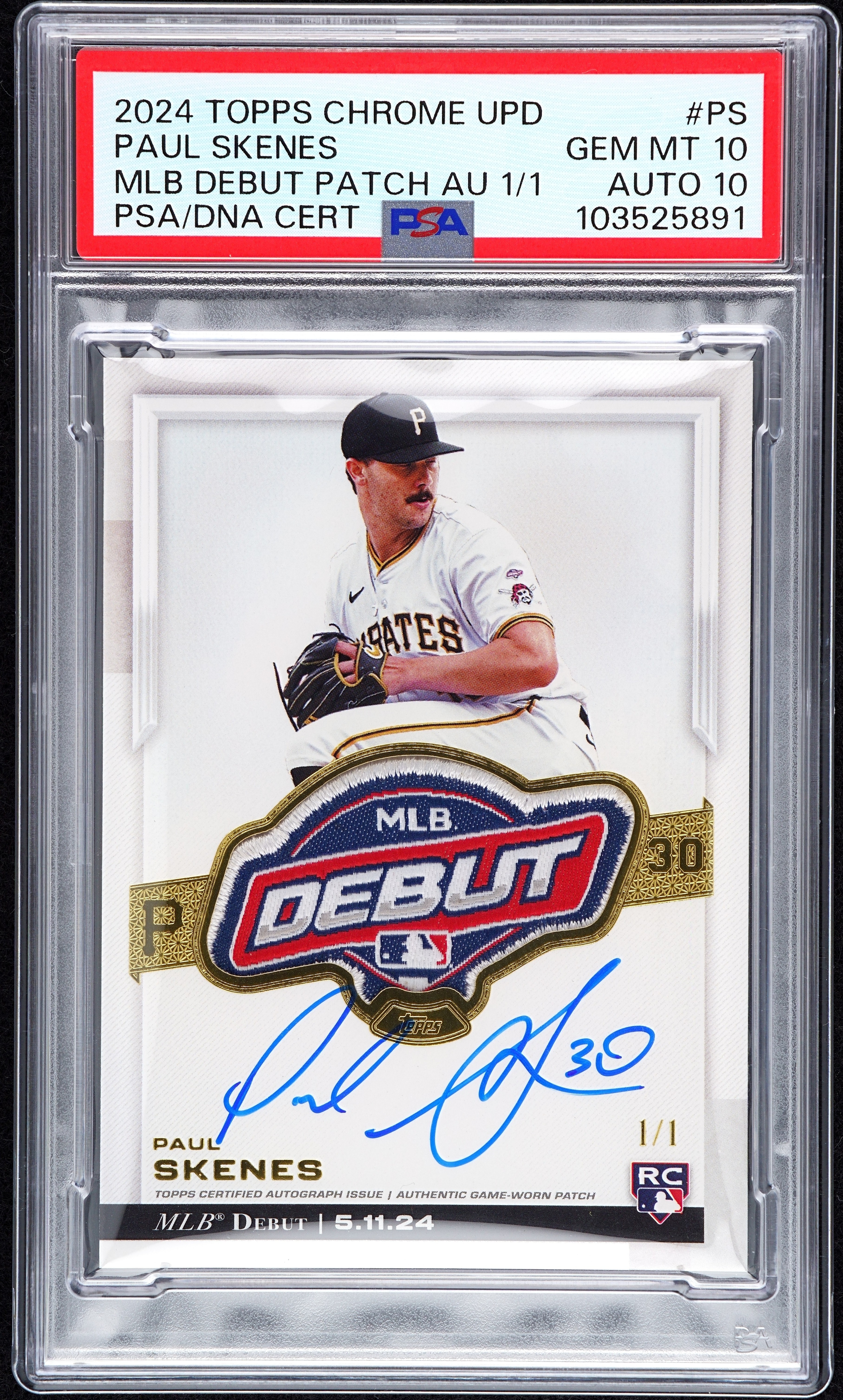 2024 Bowman Draft - Chrome Prospect Autographs Nick Kurtz Auto PSA 10