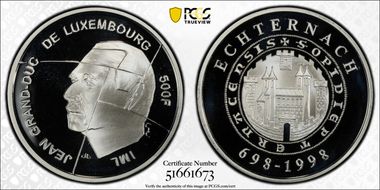 1998 500 Fr 1300th Ann Echternach PR69DCAM
