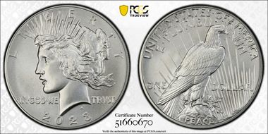 2023 $1 Peace Dollar First Strike MS69