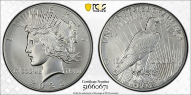 2023 $1 Peace Dollar First Strike MS69