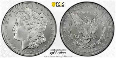 2023 $1 Morgan Dollar First Strike MS70