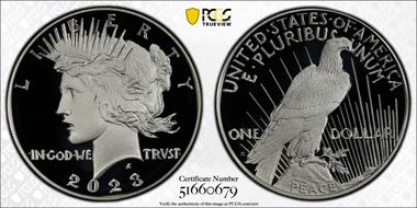 2023-S $1 Peace Dollar First Strike PR70DCAM