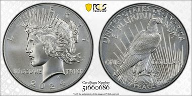 2024 $1 Peace Dollar First Strike MS69