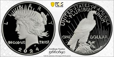 2024-S $1 Peace Dollar First Strike PR70DCAM