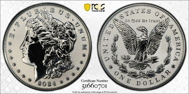 2024-S $1 Morgan Dollar Rev PR Two-Coin Reverse Proof Set First Strike PR69