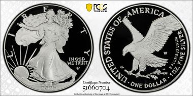 2025-W $1 Silver Eagle First Strike PR70DCAM